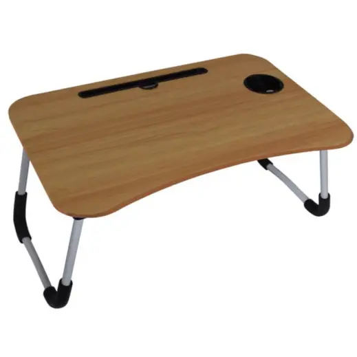 Foldable Laptop Table & Serving Tray Light Brown